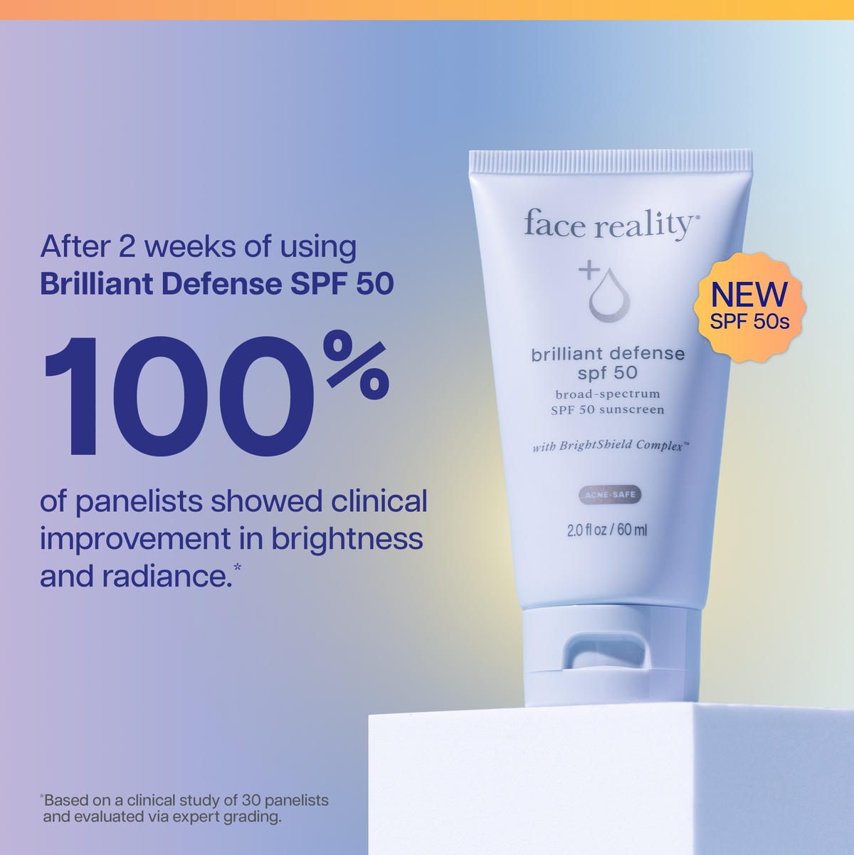 Face Reality Brilliant Defense SPF 50 benefits