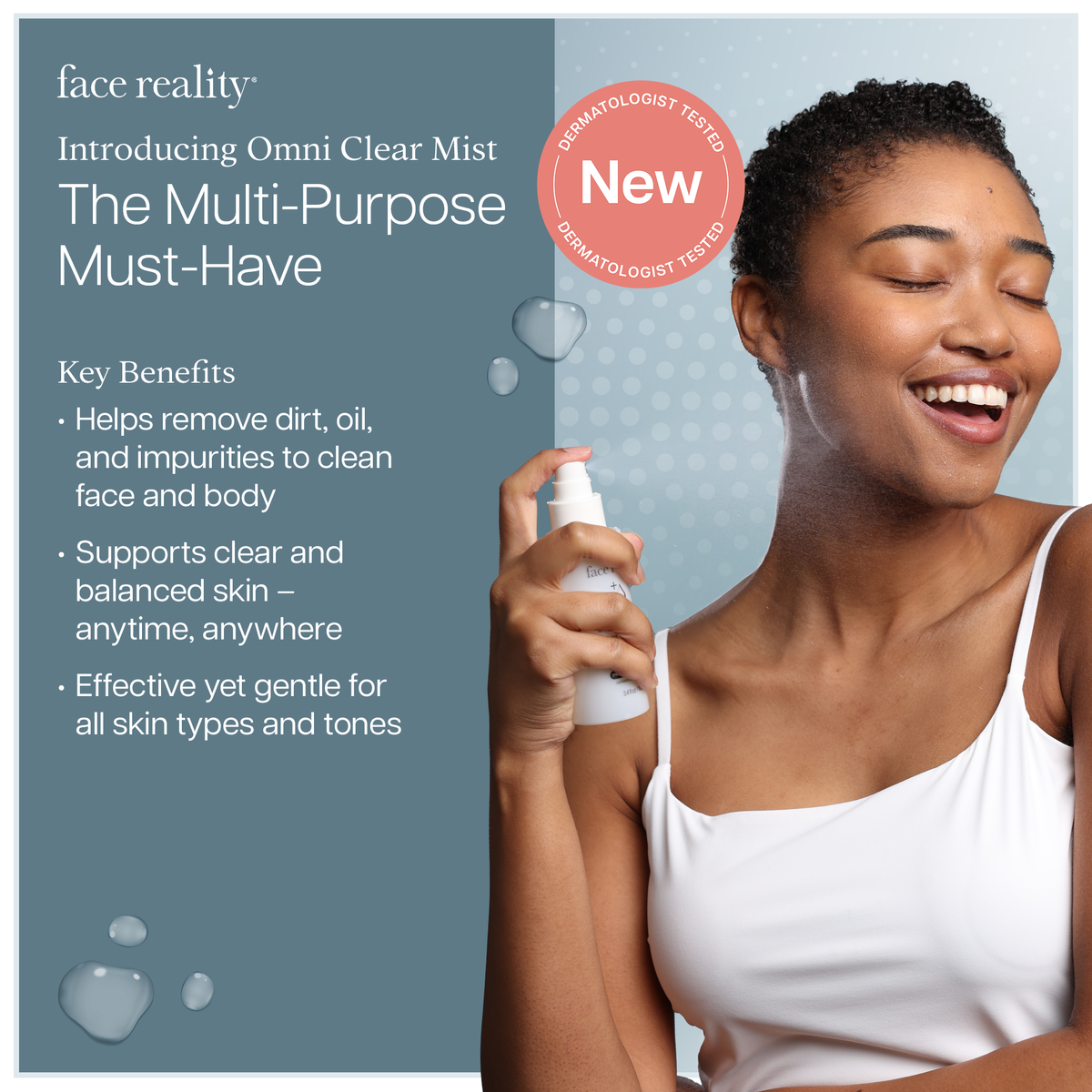 Face Reality Omni Clear Mist key benefits